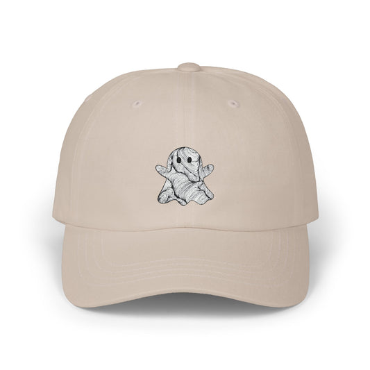 Classic Dad Cap Ghost Doodle