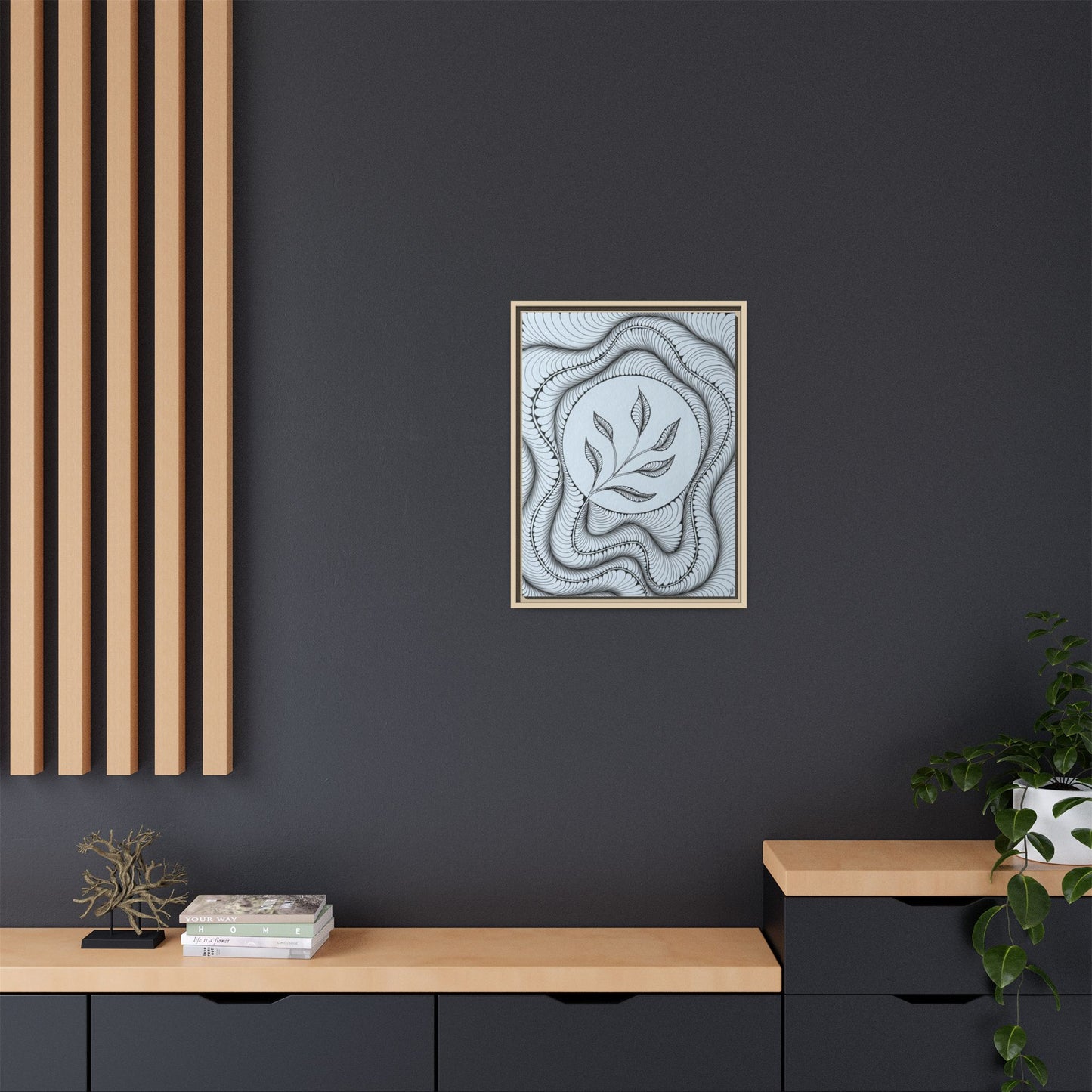 Matte Canvas, Framed (Multi-color)