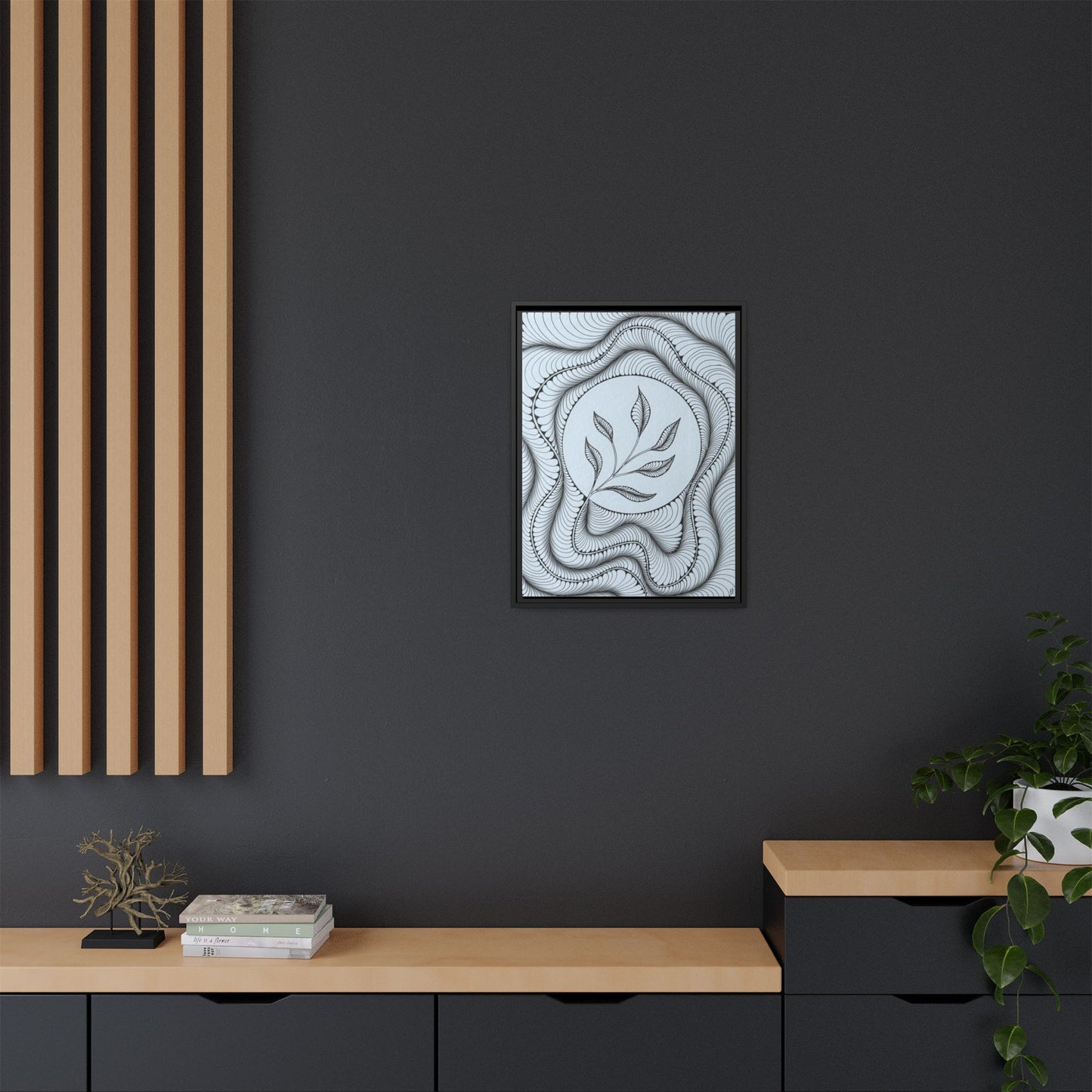 Matte Canvas, Framed (Multi-color)