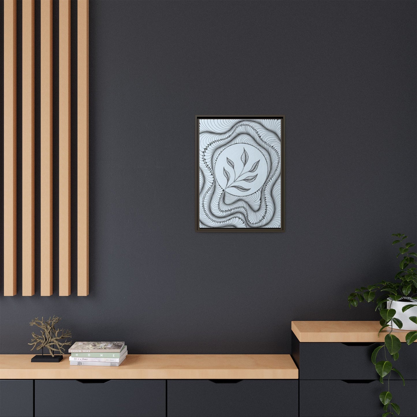 Matte Canvas, Framed (Multi-color)