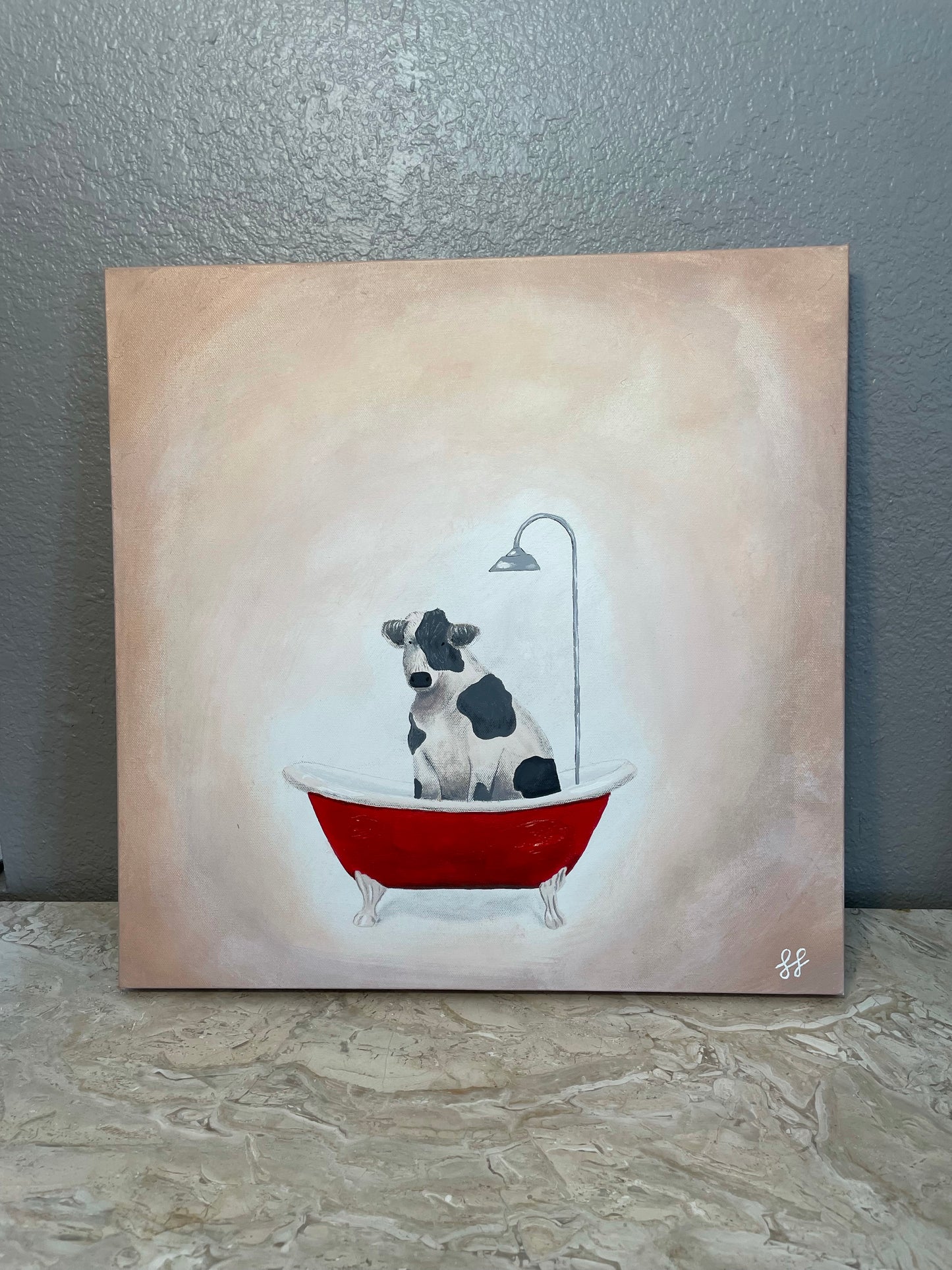 Cow in Tub