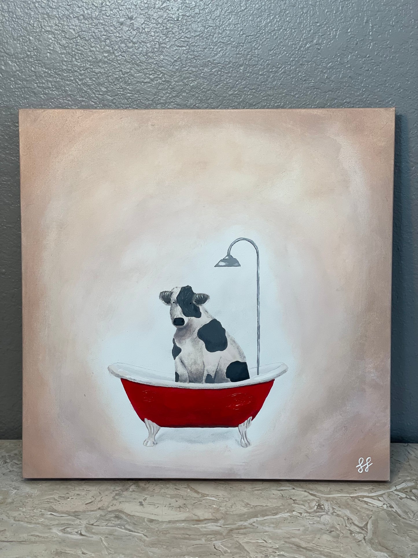 Cow in Tub
